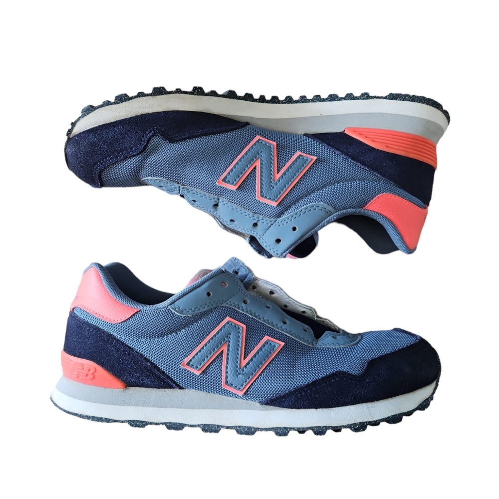 New Balance Women's Light Blue Navy Pink Sneakers